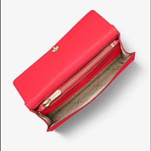 NWT authentic MK leather 3in1 crossbody & wristlet - Picture 7 of 10